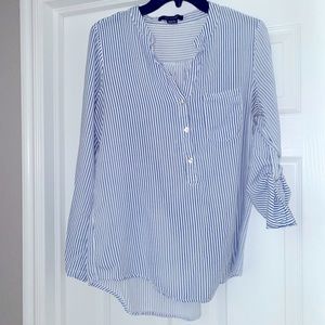 3/4 sleeve women’s stripped blouse